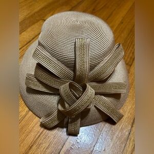 Tuscany Church Wedding Derby Retro Money Hat with Bow
